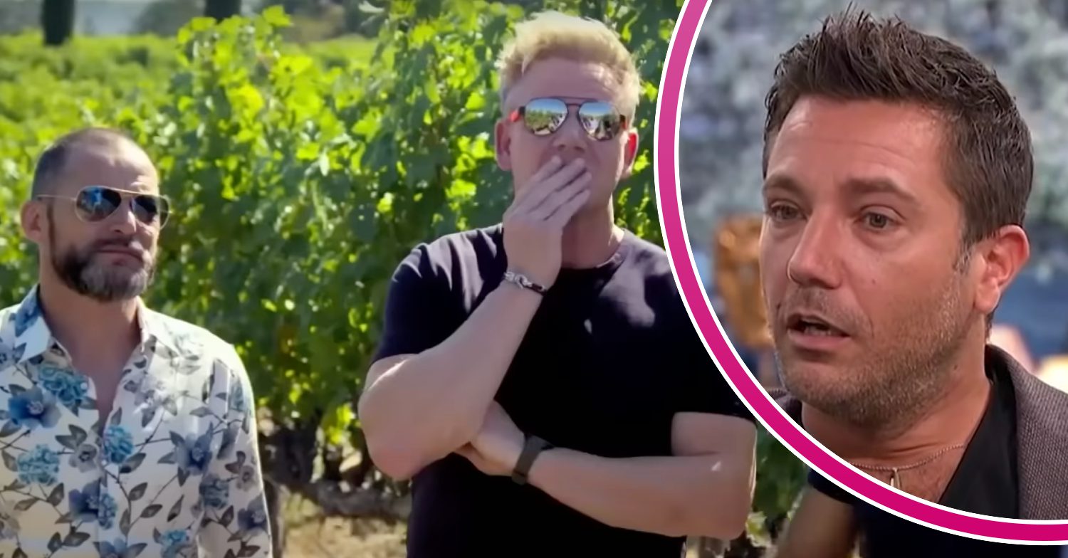 Fred Sirieix, Gordon Ramsay, Gino D'Acampo split image