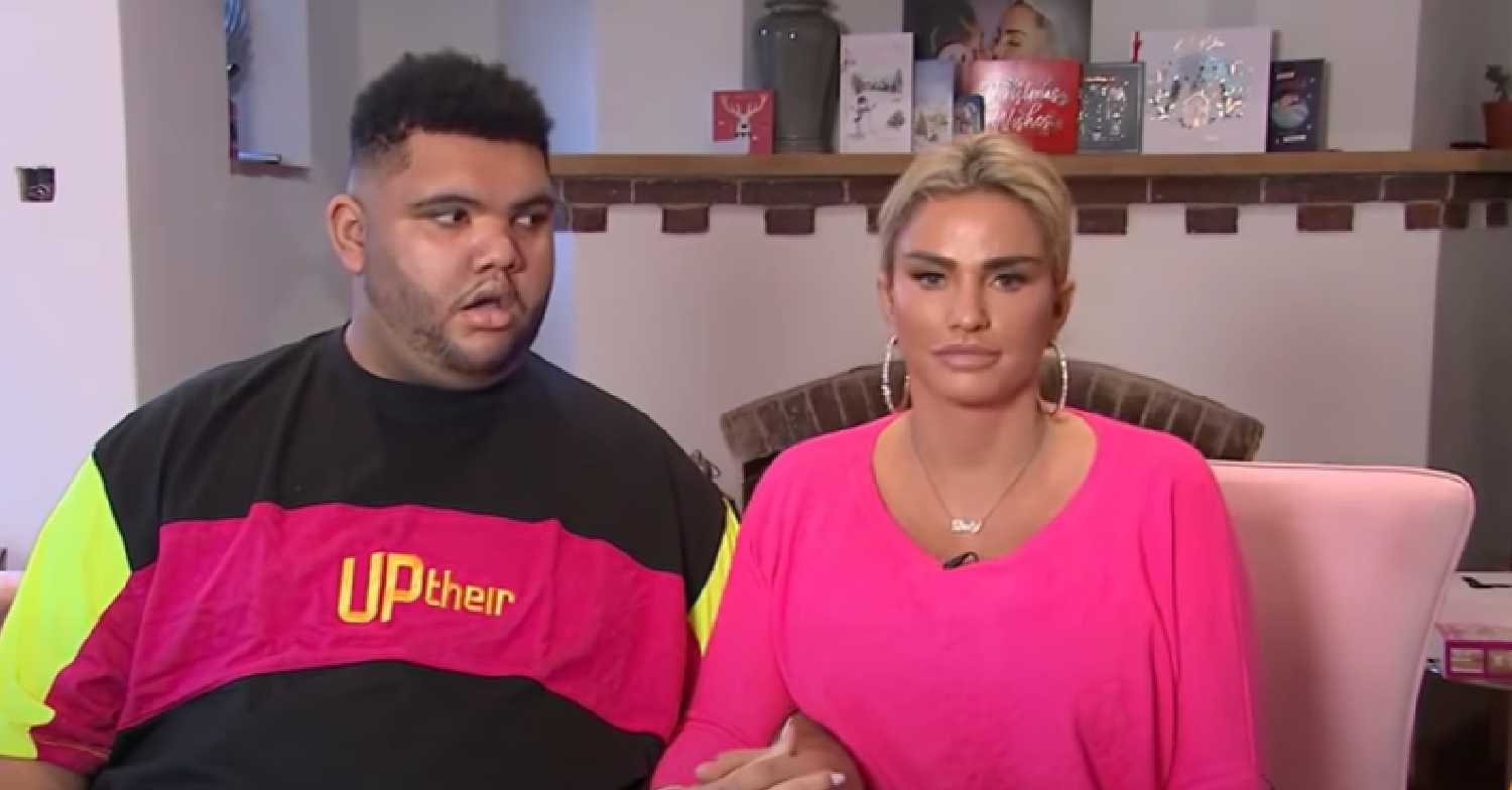 Katie Price and son Harvey on GMB