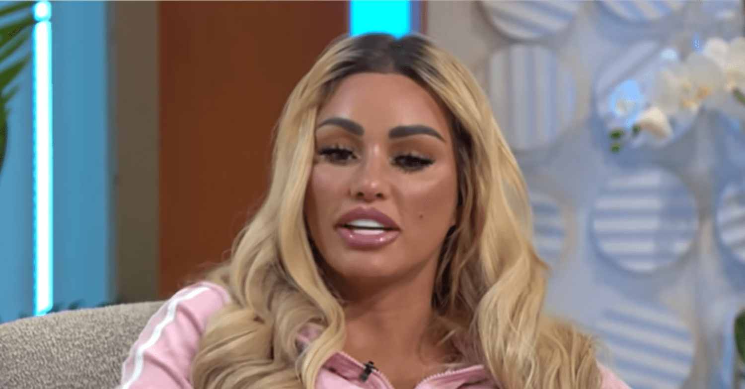 Katie Price speaking on Lorraine