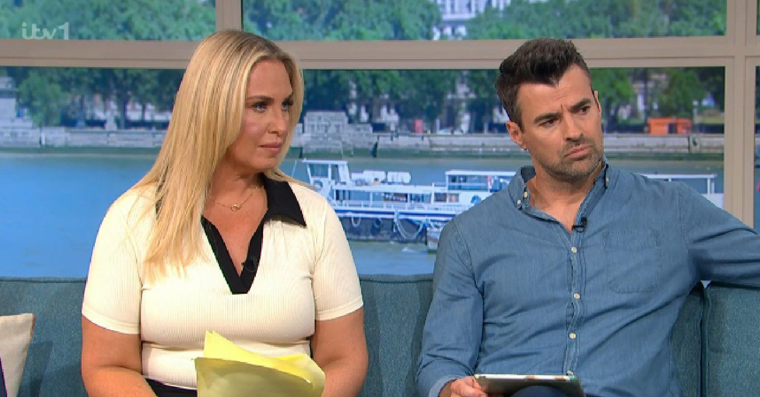 Josie Gibson and Steve Jones presenting This Morning today