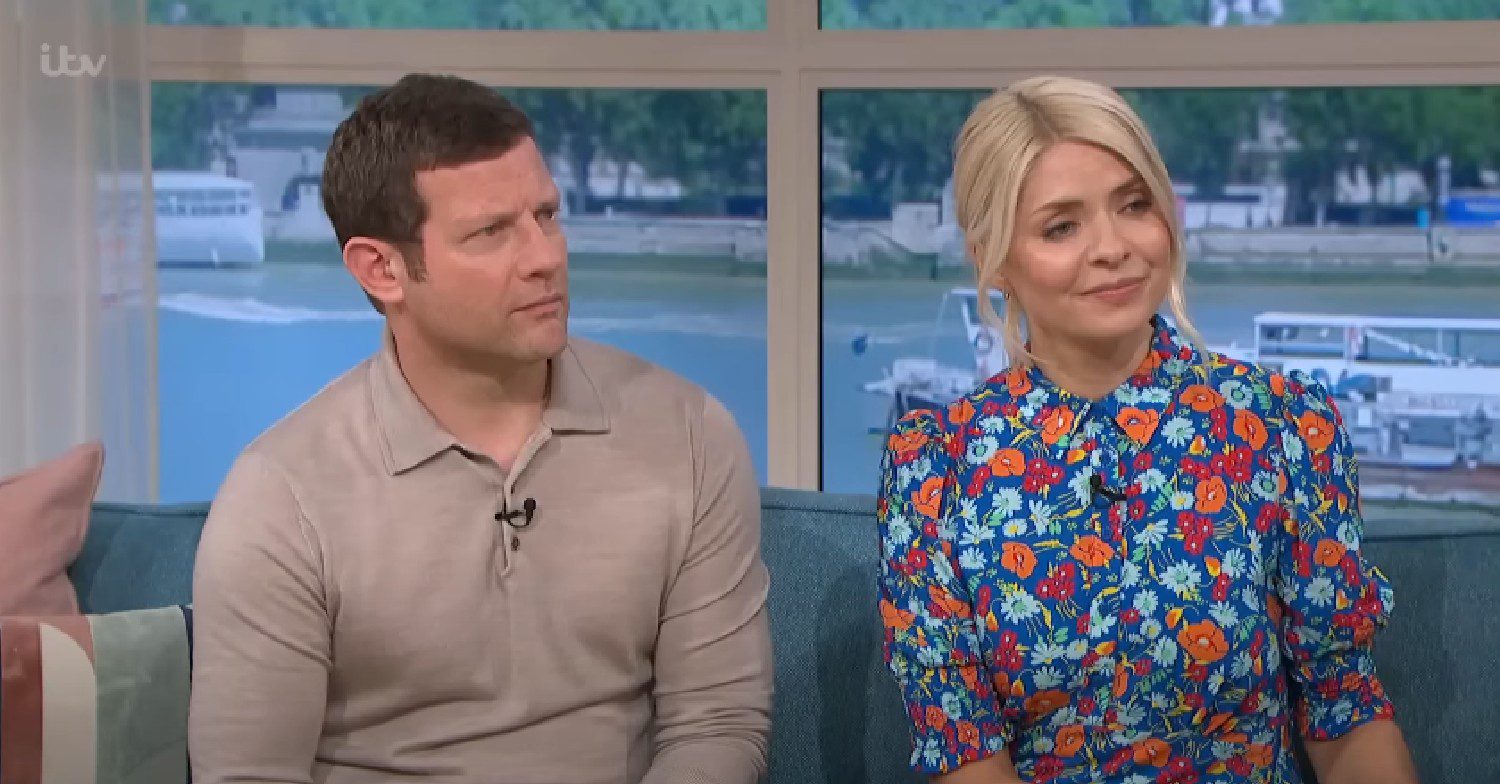 Dermot O'Leary hosting This Morning with Holly Willoughby