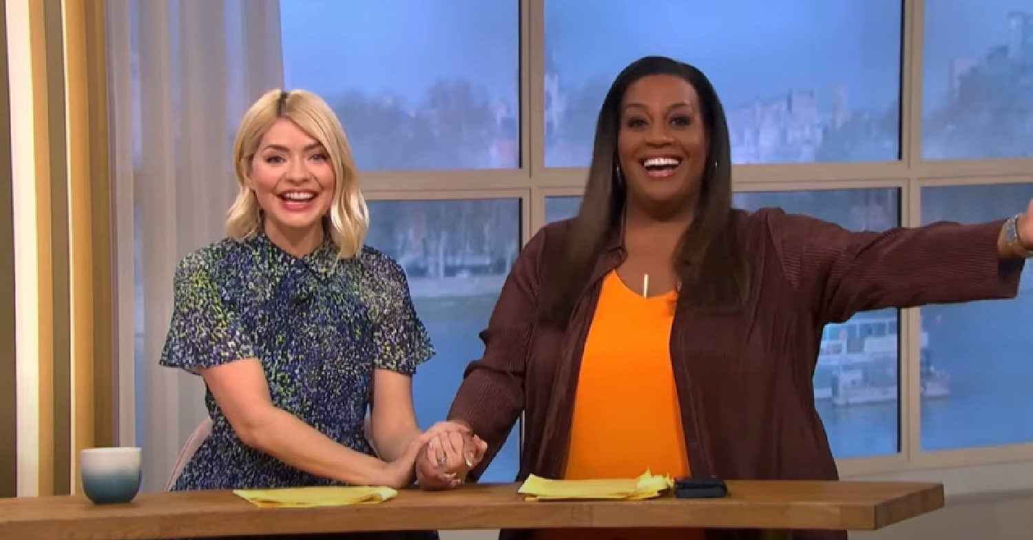 Holly Willoughby and Alison Hammond hosting This Morning