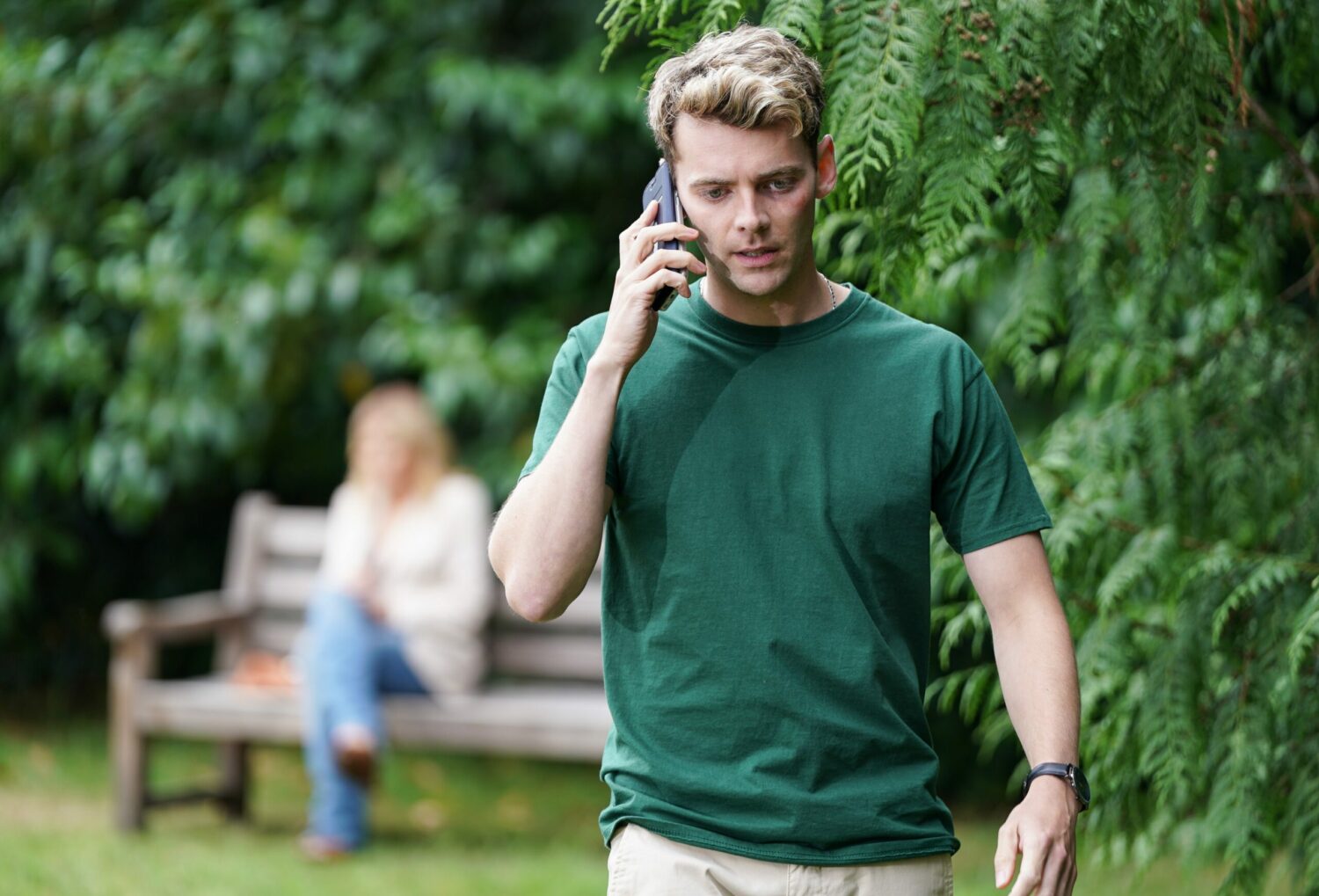 Peter on the phone in EastEnders