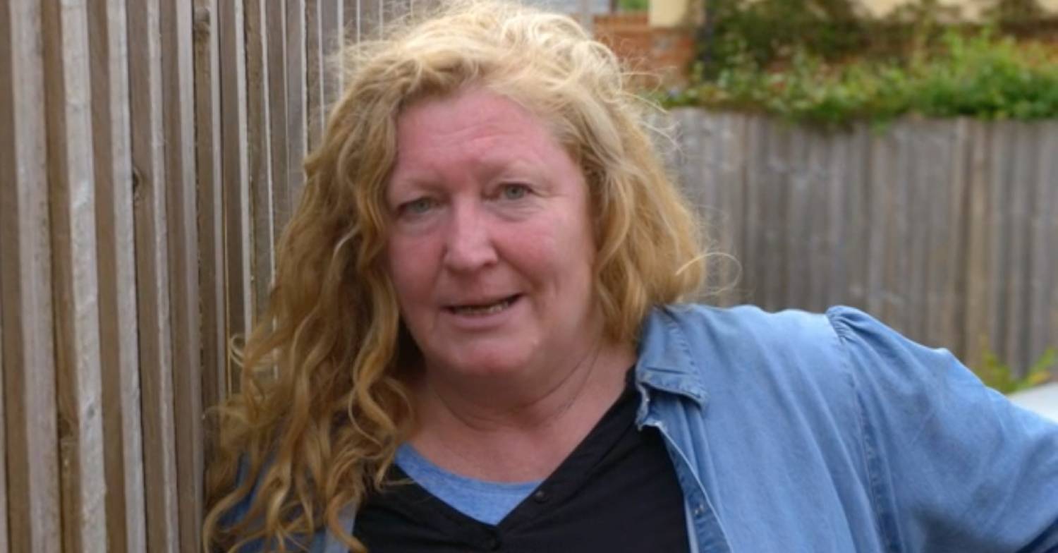 Garden Rescue star Charlie Dimmock looks at the camera