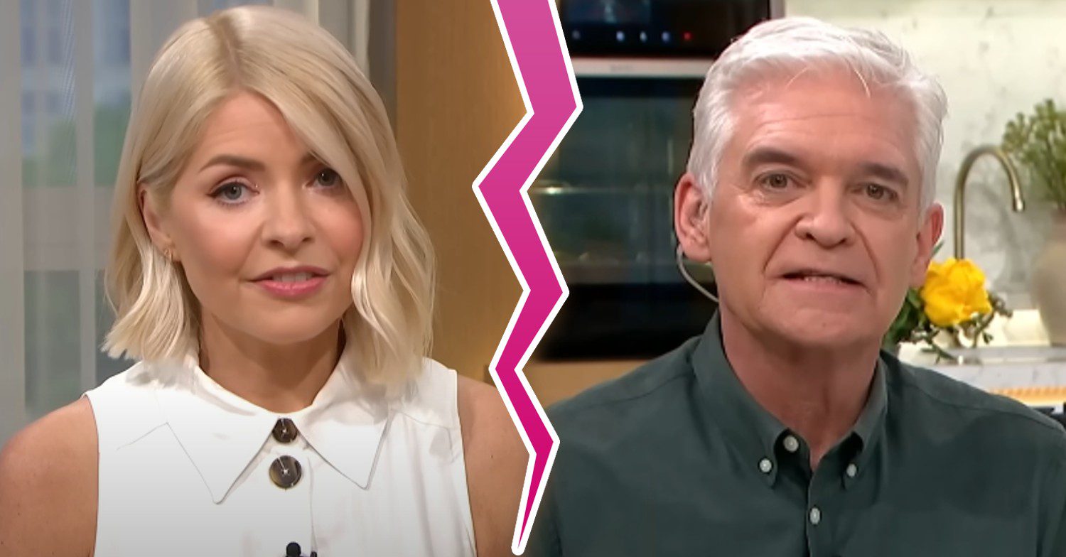 Holly Willoughby and Phillip Schofield on This Morning in ED composite