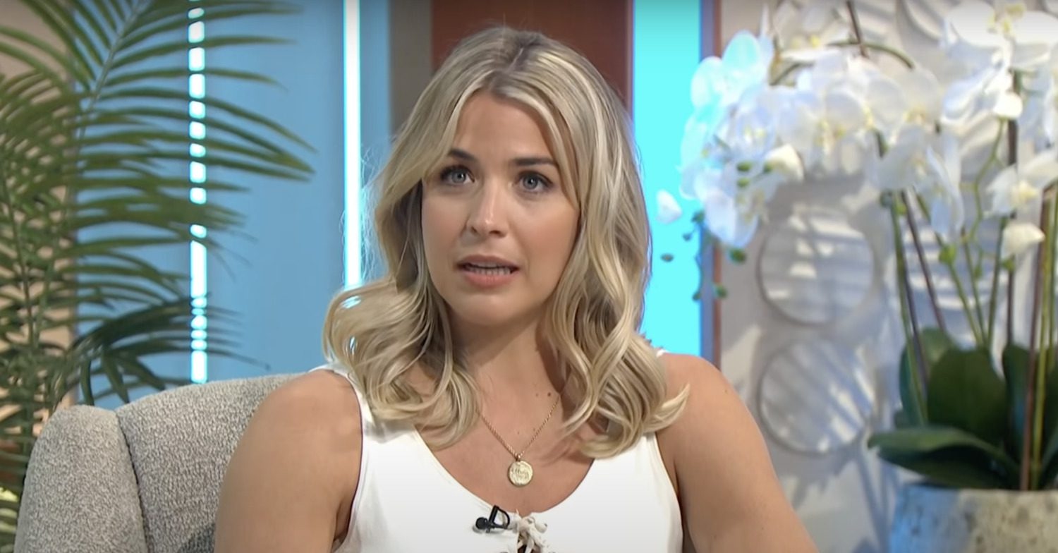 Gemma Atkinson being interviewed on Lorraine