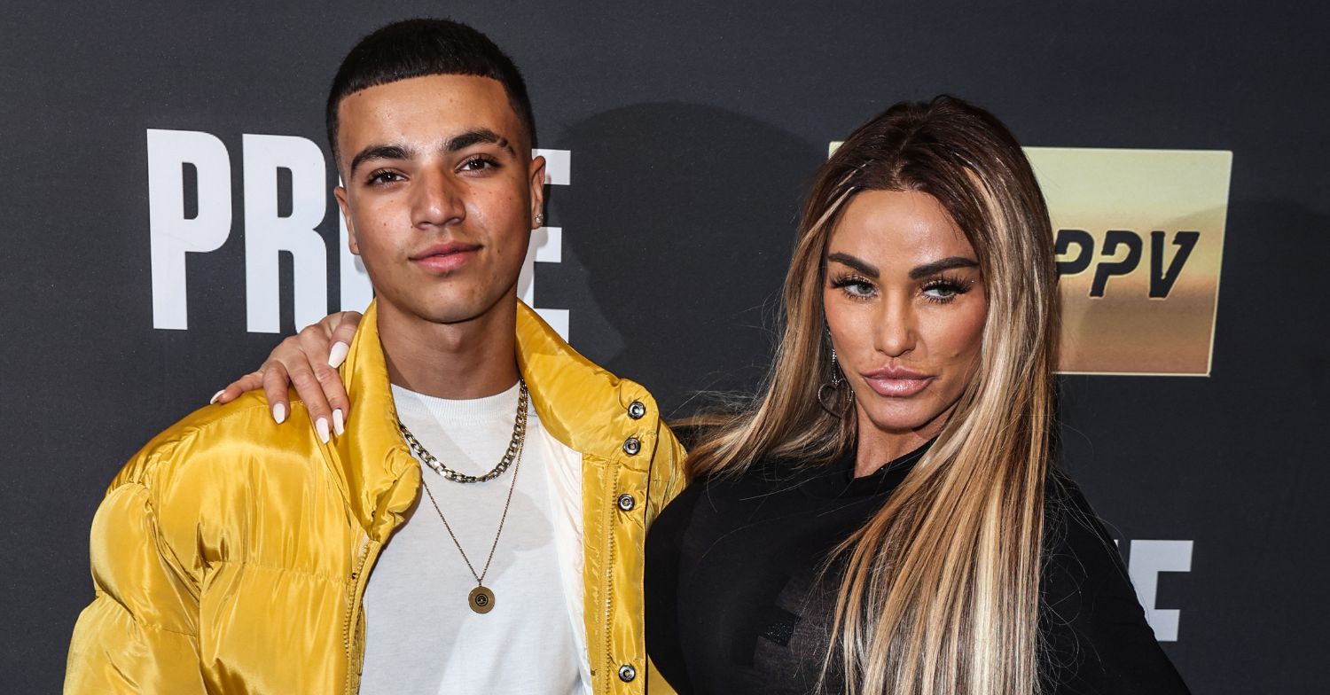 Junior Andre and Katie Price posing