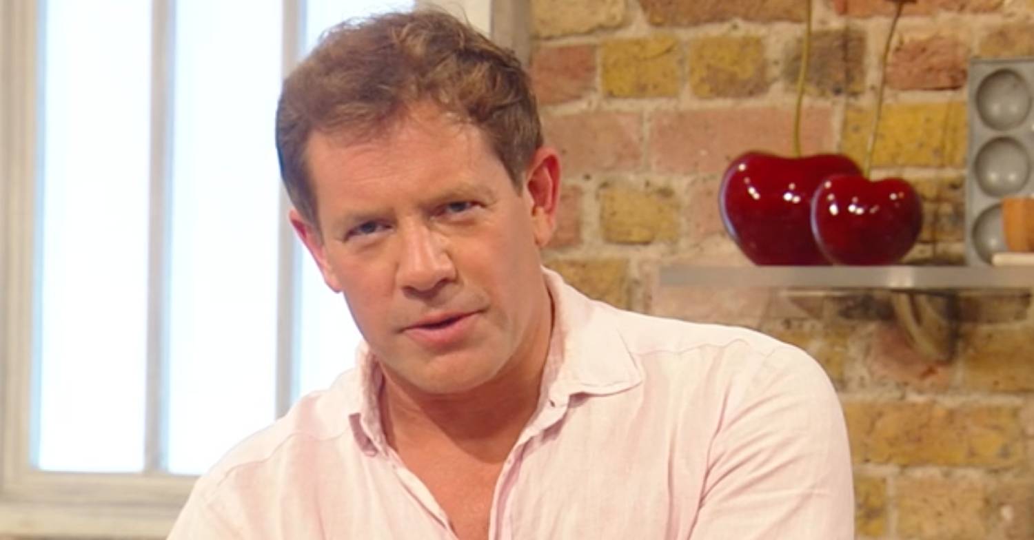 Saturday Kitchen host Matt Tebbutt speaks into the camera today