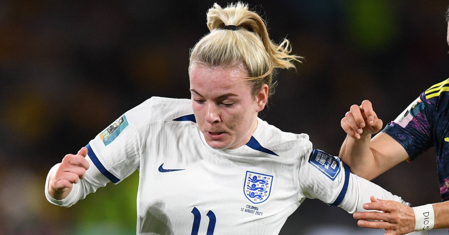 Lauren Hemp of the Lionesses in action