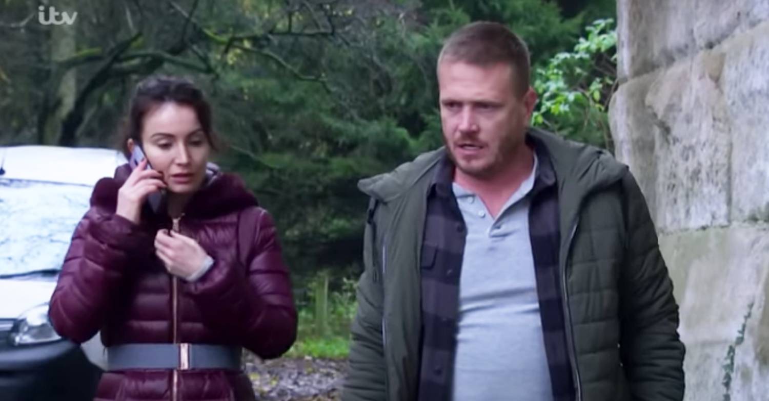 Matthew Wolfenden in character as David Metcalfe in Emmerdale