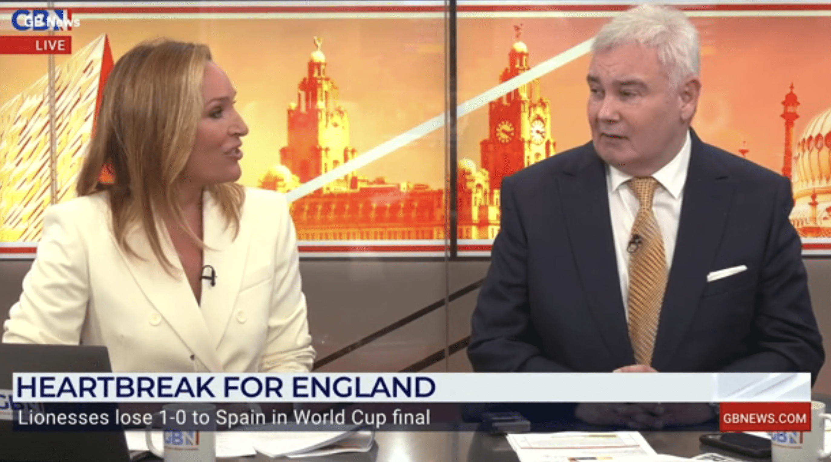 Eamonn Holmes and Isabel Webster on GB News