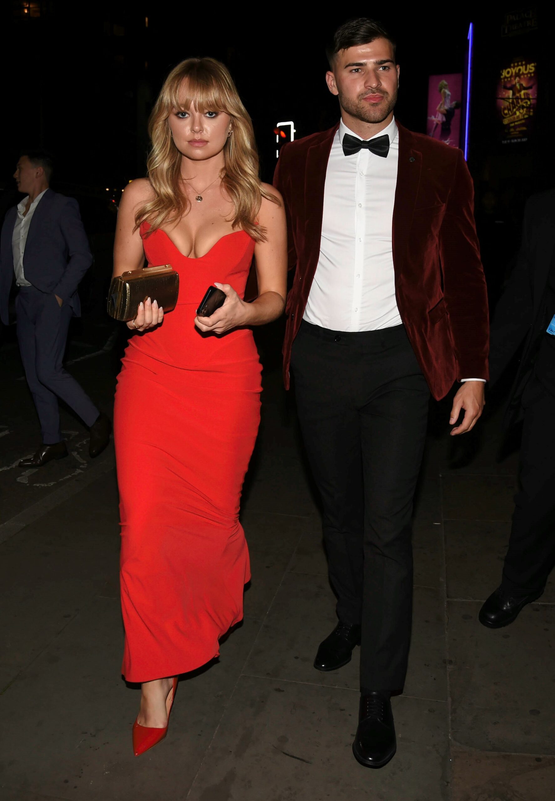 Jemma Donovan and Owen Warner on night out