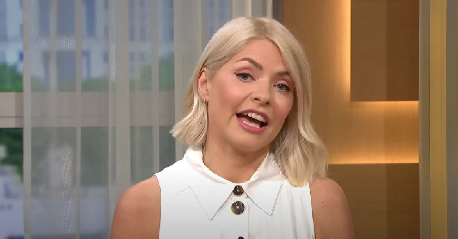 Holly Willoughby talking to viewers on This Morning
