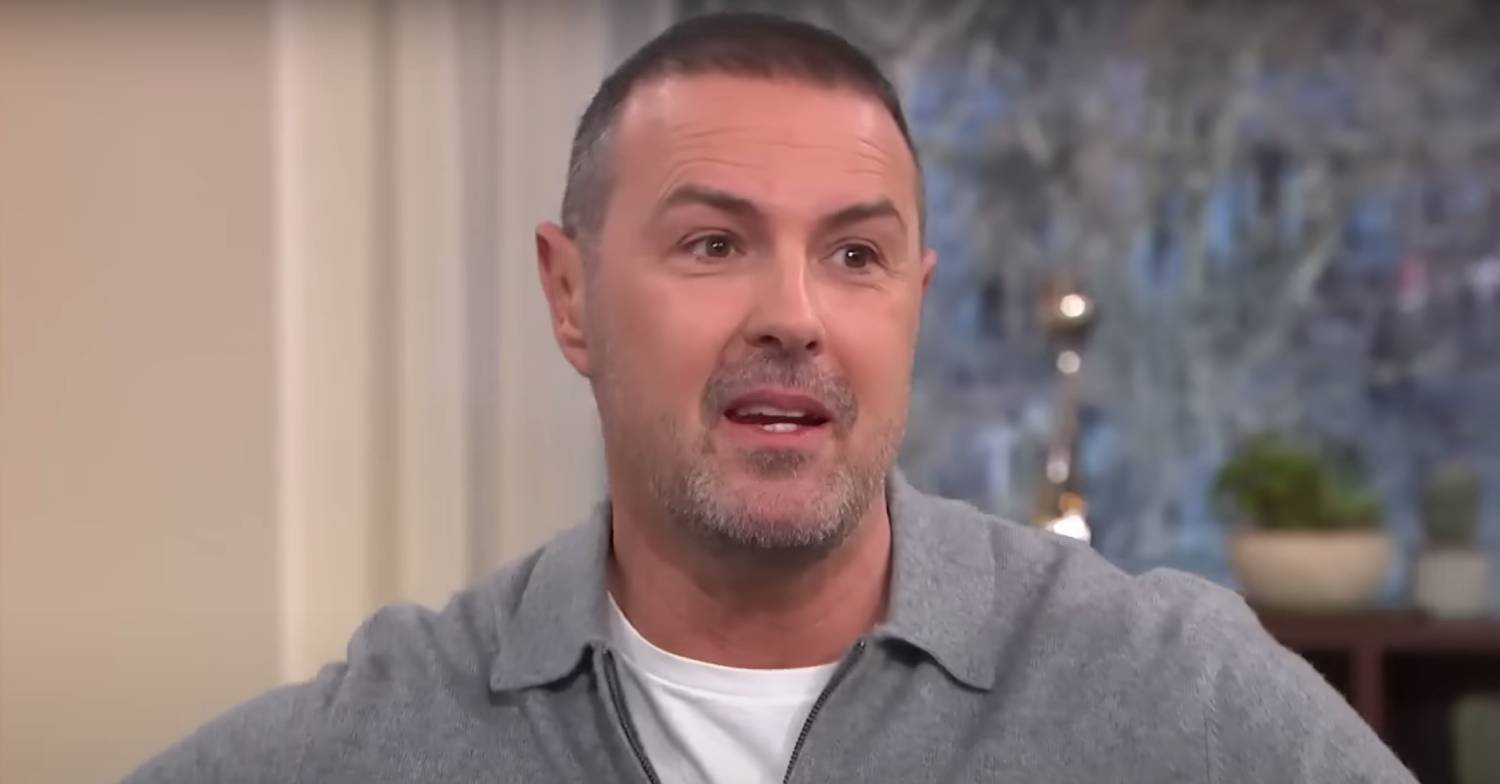 Paddy McGuinness looks to the side