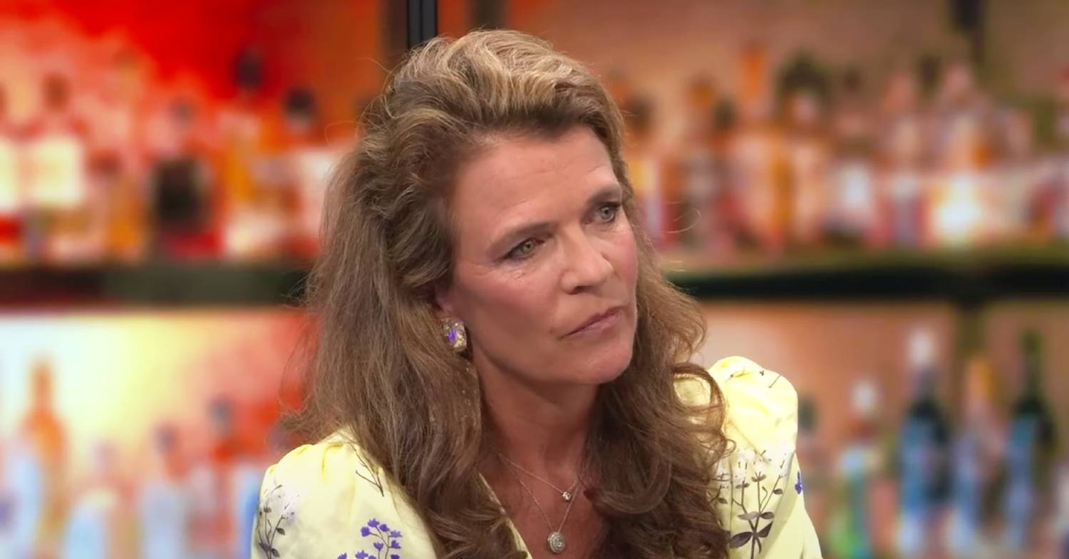 Annabel Croft looks serious