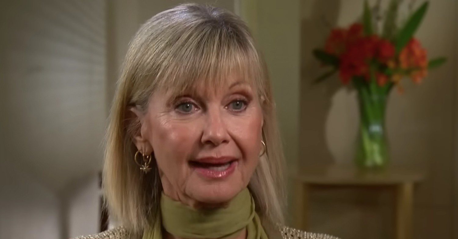 Olivia Newton-John during an interview 