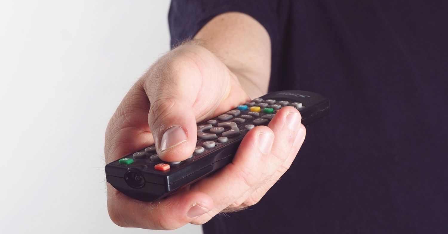 Holding a remote control