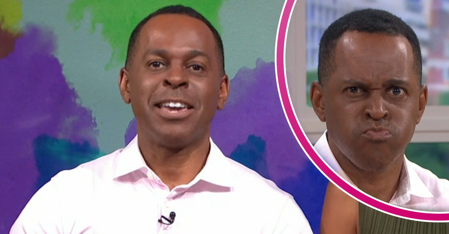 Presenter Andi Peters talking on This Morning