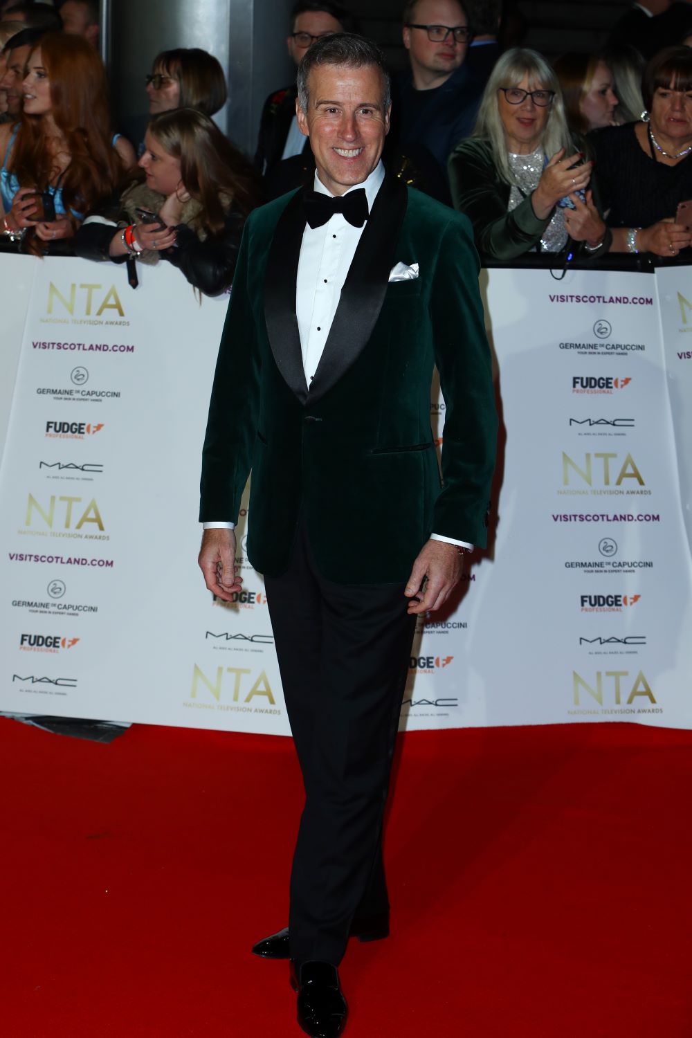 Anton Du Beke poses on the NTA red carpet smiling