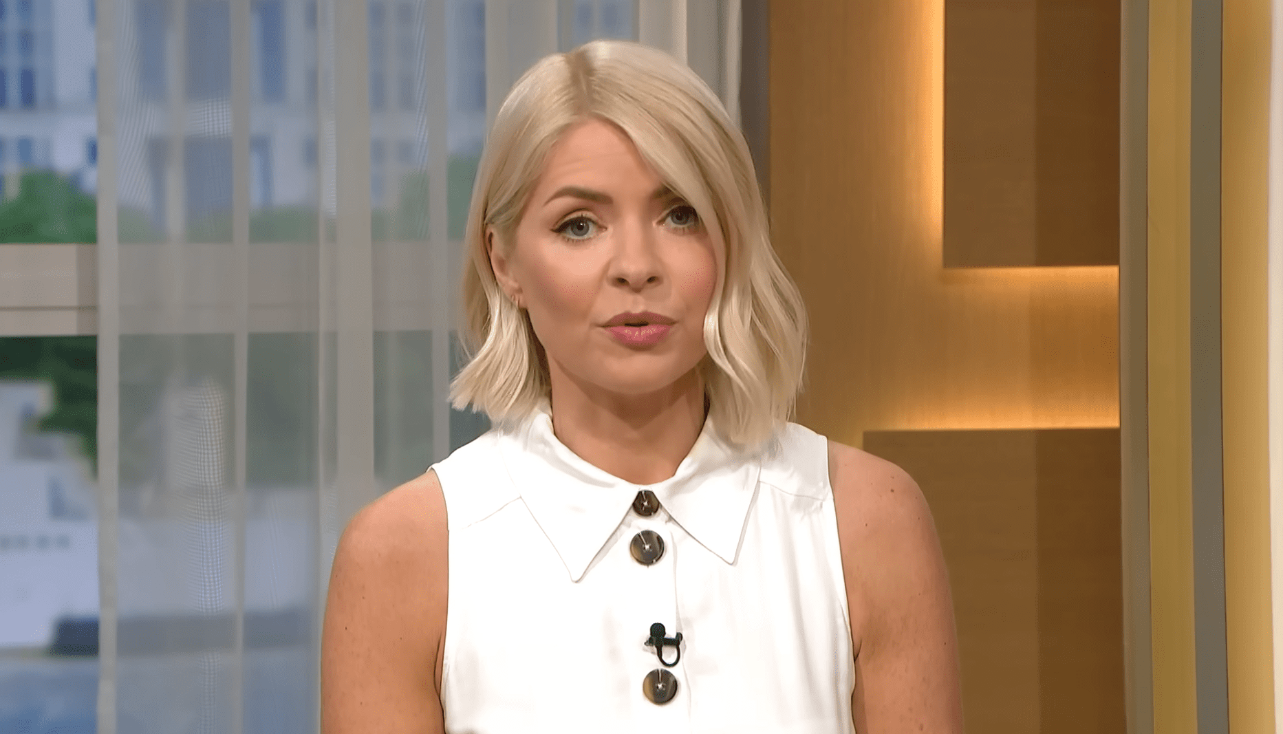 Holly Willoughby takes a deep breath as she gives statement on This Morning