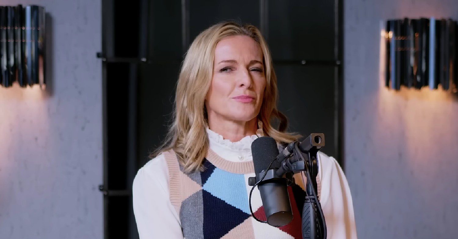 Gabby Logan on an interview