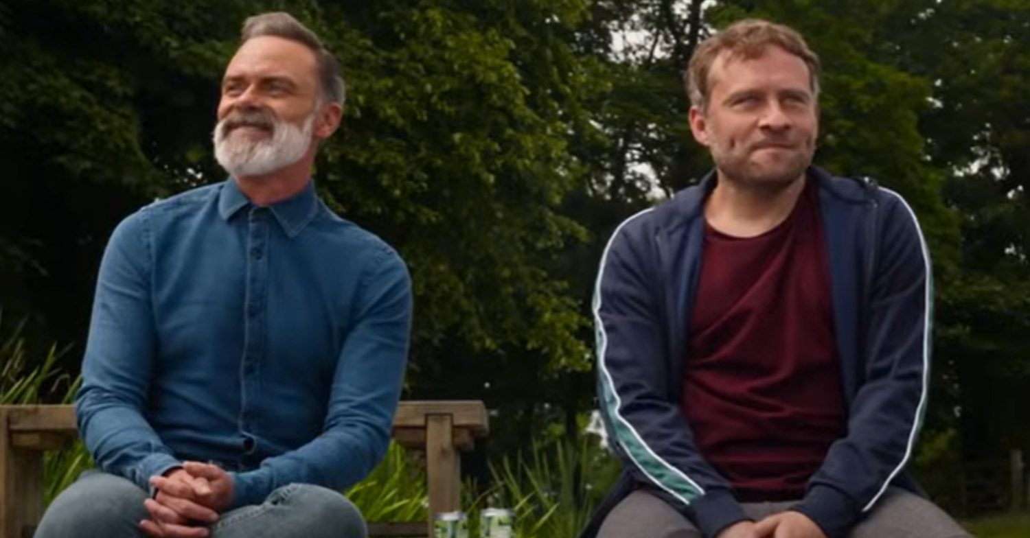 Coronation Street's Billy and Paul are sitting by the lake