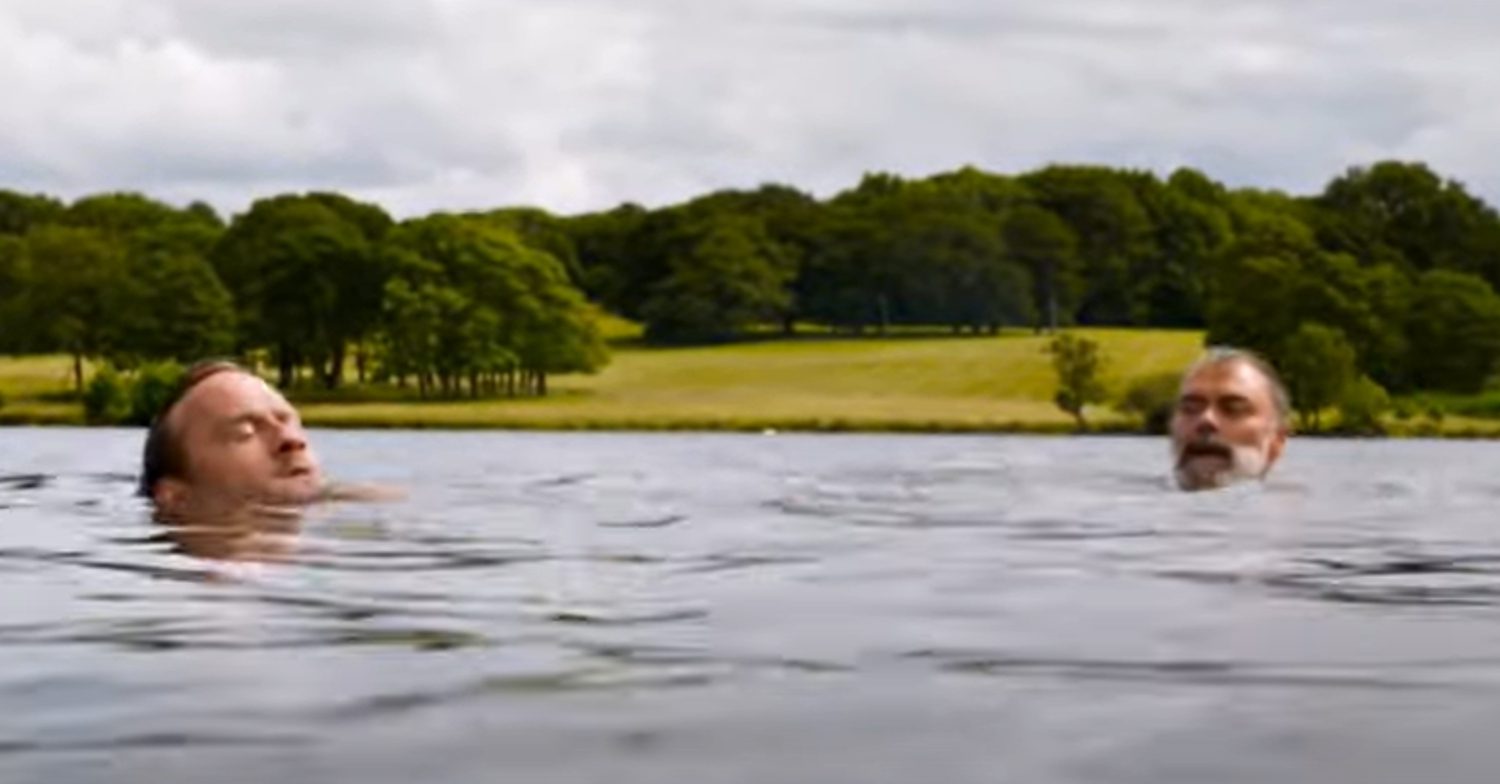 Coronation Street's Paul and Billy are swimming in the water