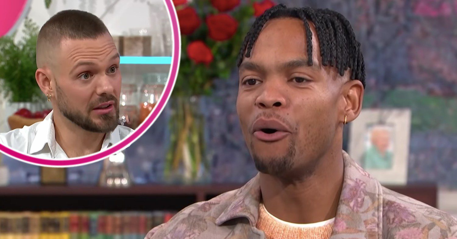 John Whaite and Johannes Radebe on Lorraine looking shocked