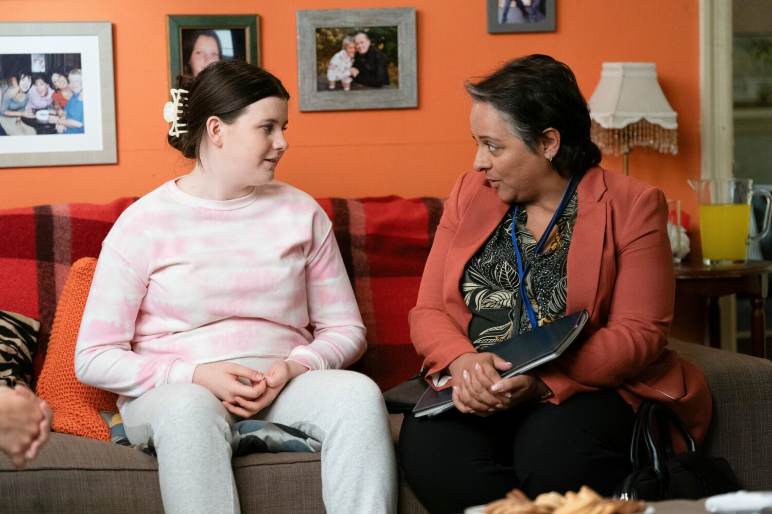 Lily lies to the social worker