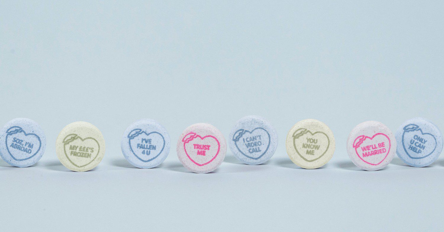 Sweets for anti-scamming campaign