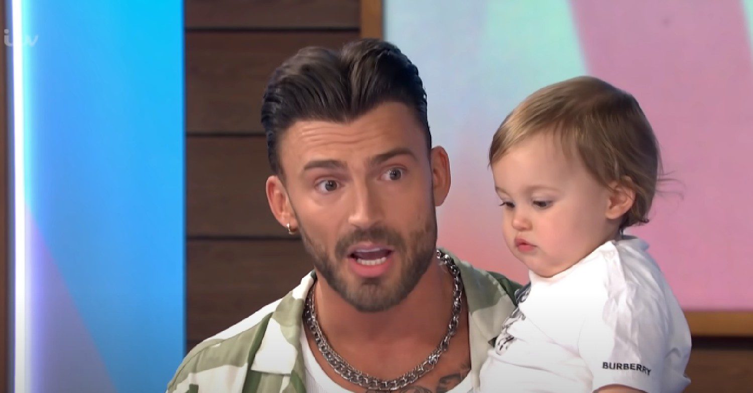 Jake Quickenden on Loose Women with son Leo