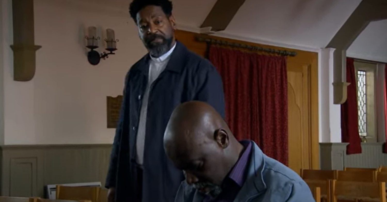 Emmerdale's Charles has found Victor dead in the church