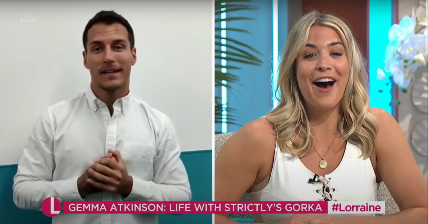 Gemma and Gorka talking while on ITV's Lorraine