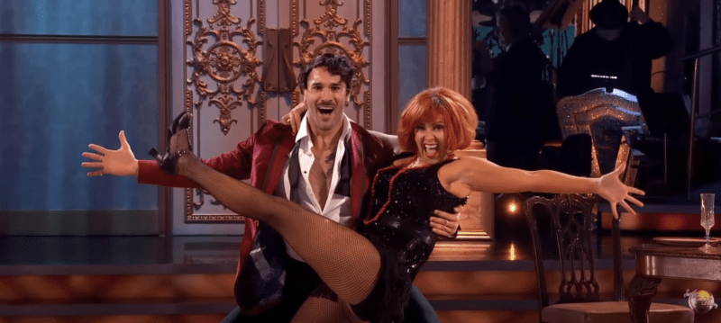 Graziano Di Prima and Kym Marsh dancing on Strictly