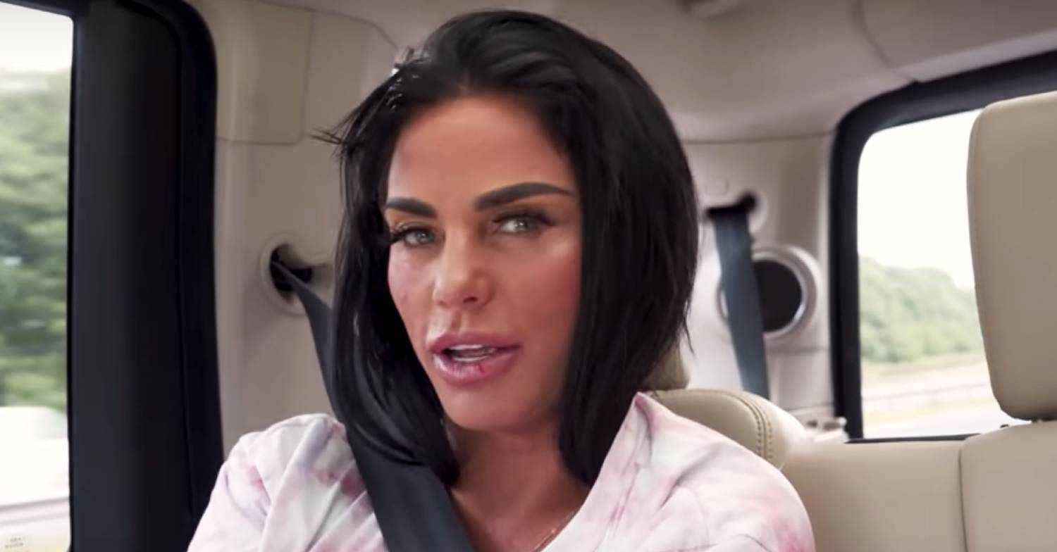 Katie Price speaks to camera