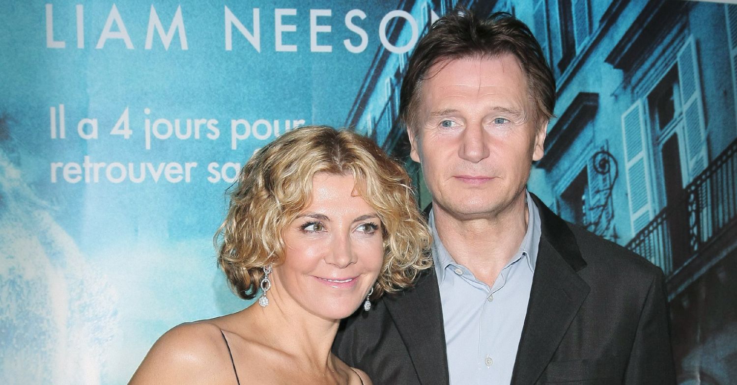 Liam Neeson and Natasha Richardson on the red carpet