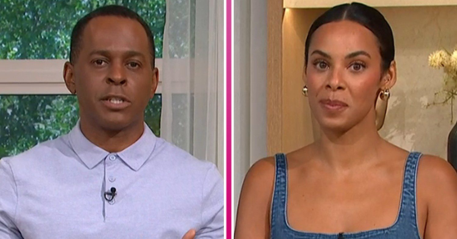 Andi Peters and Rochelle Humes on This Morning today