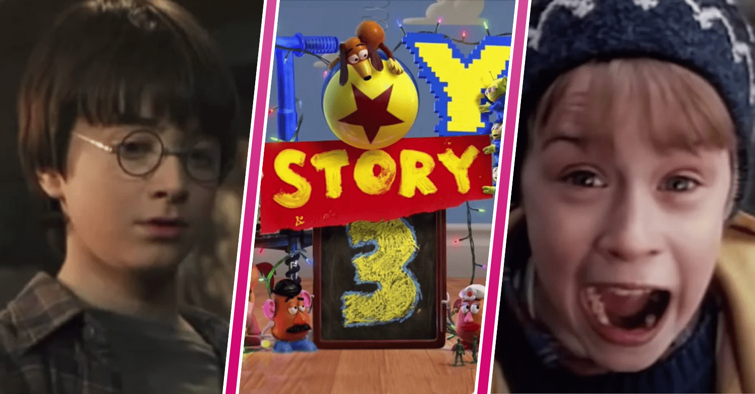 Harry Potter, Toy Story and Home Alone scenes