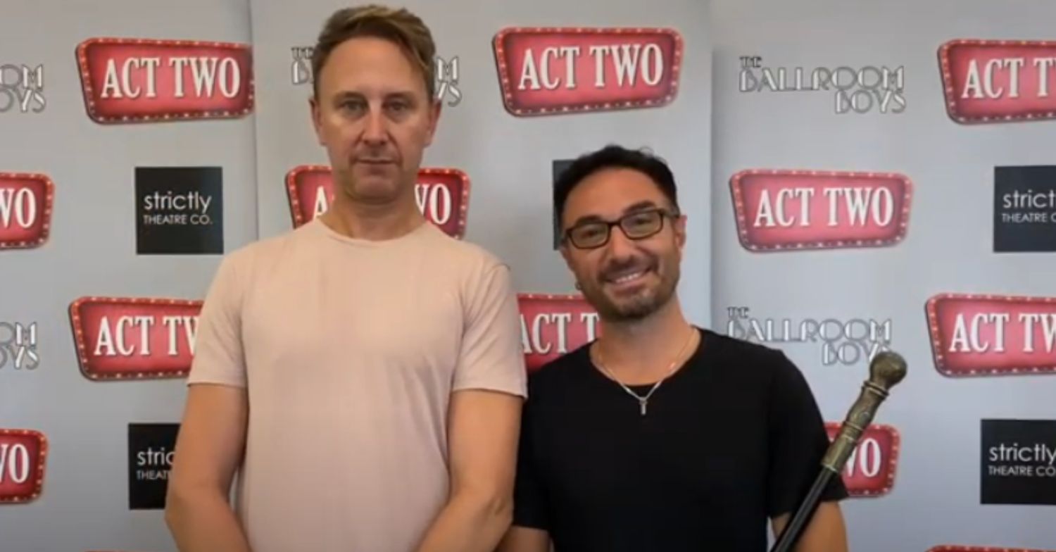 Ian Waite and Vincent Simone talking