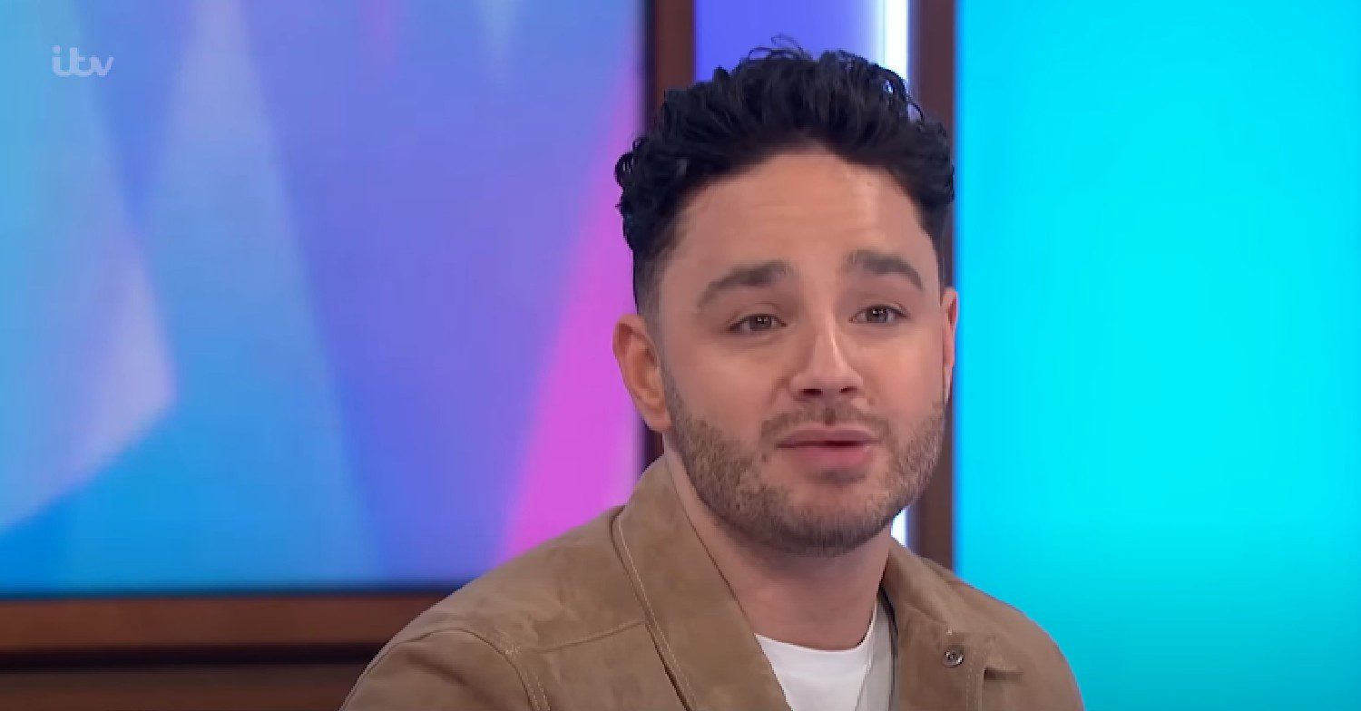 Adam Thomas speaking on Loose Women