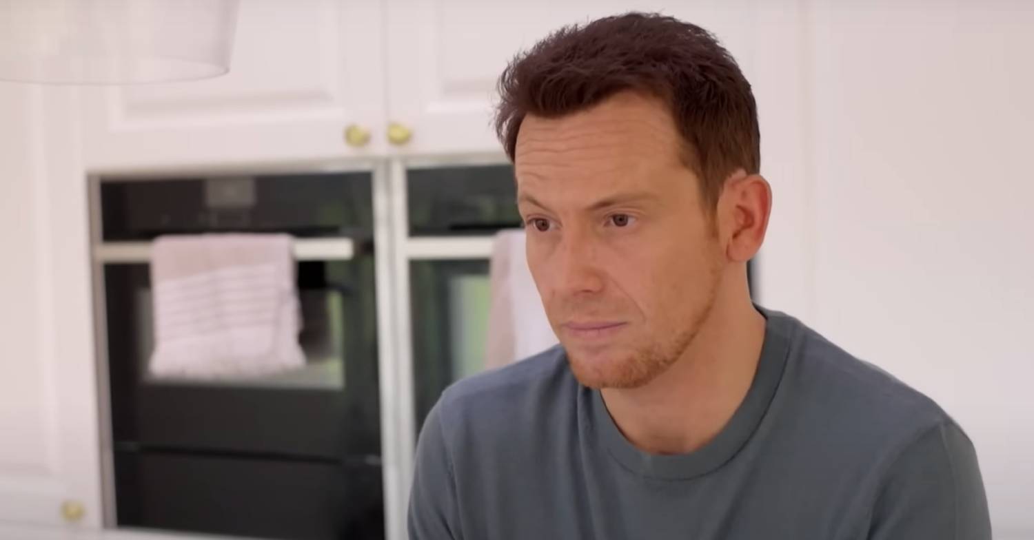 Joe Swash looks serious