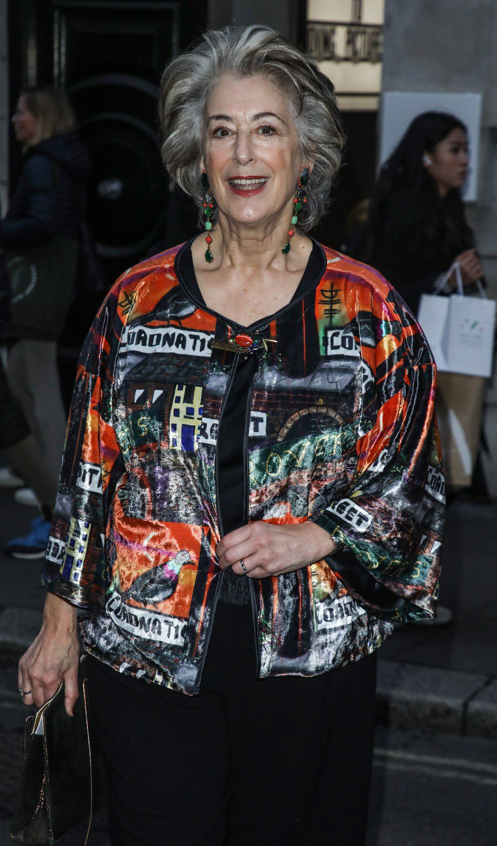 Coronation Street star Maureen Lipman smiling at event