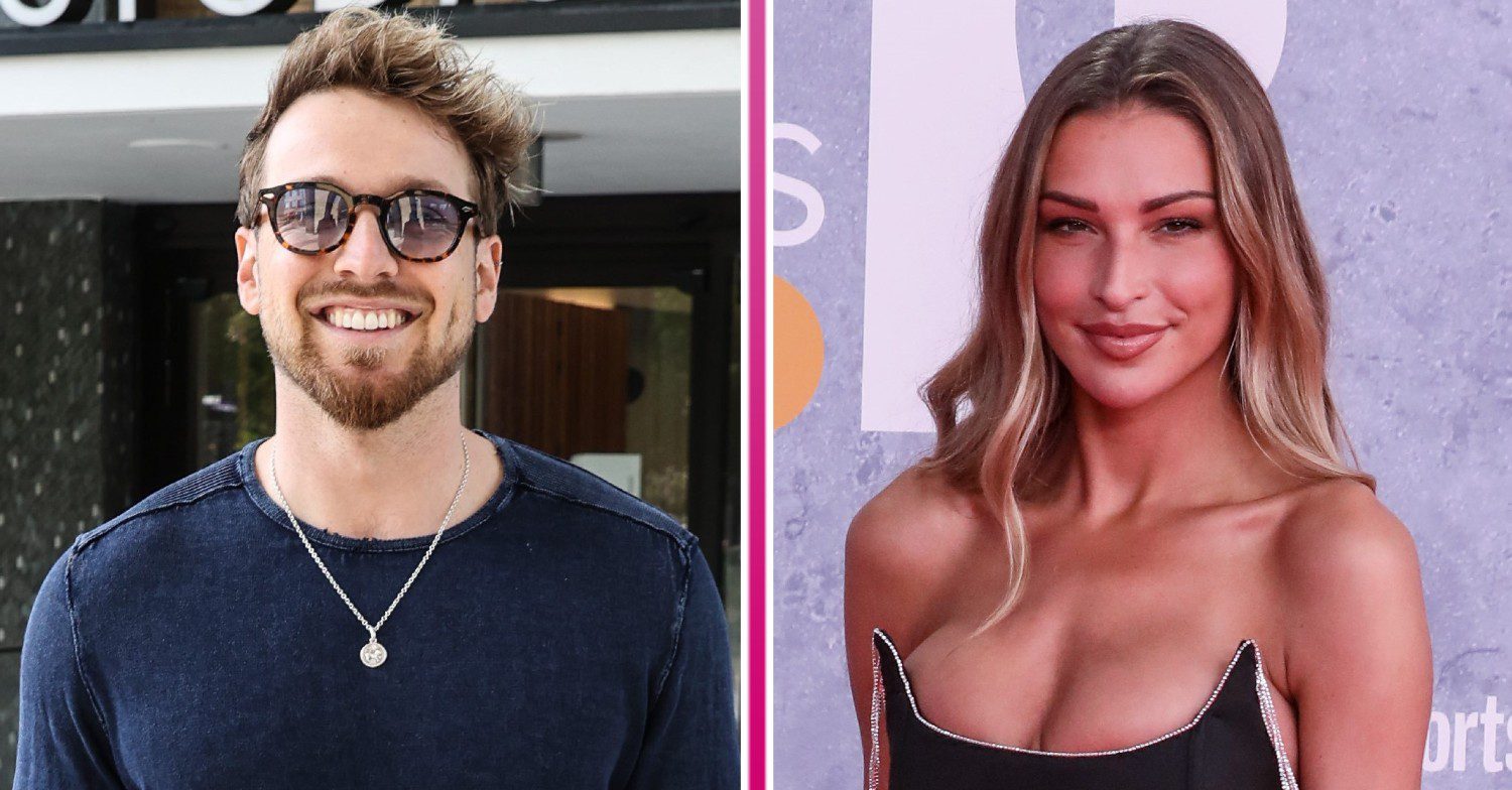 Sam Thompson and Zara McDermott smiling