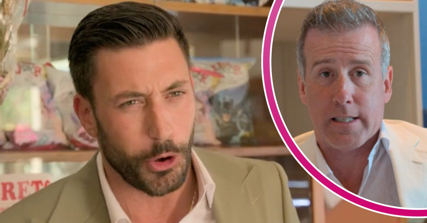 Giovanni Pernice looks shocked, Anton du Beke mugs for the camera