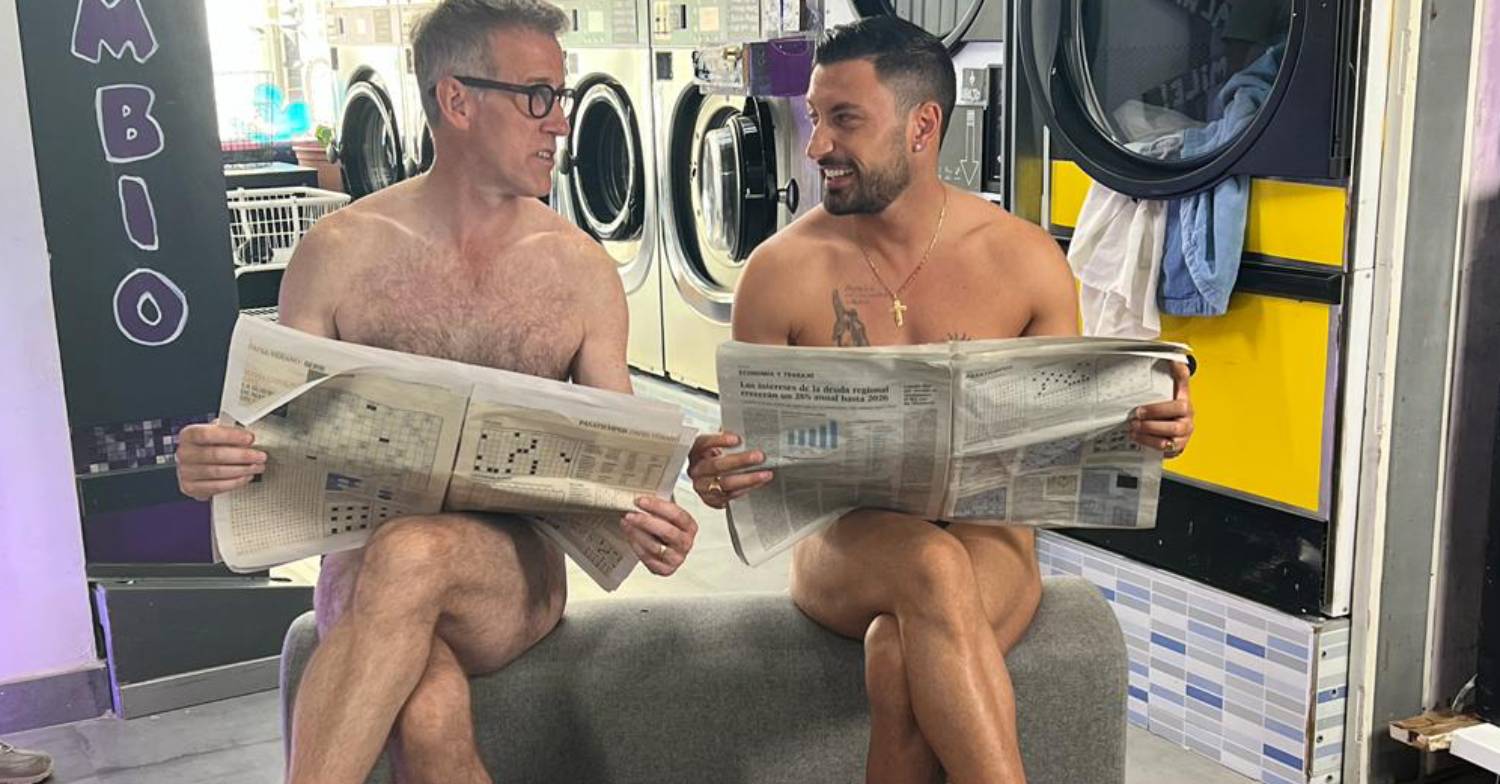 Giovanni Pernice and Anton du Beke 'get naked'