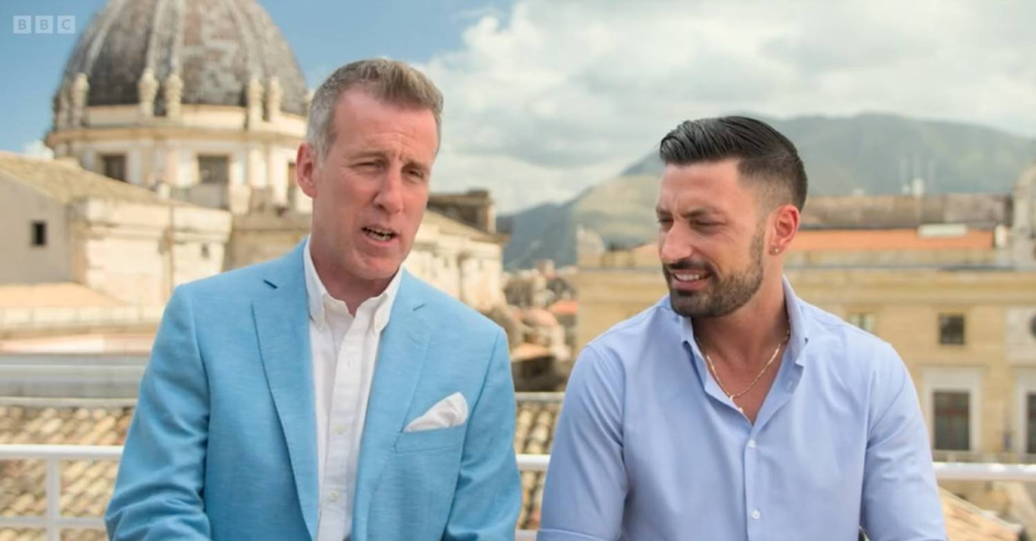Anton du Beke speaks with Giovanni Pernice in Sicily