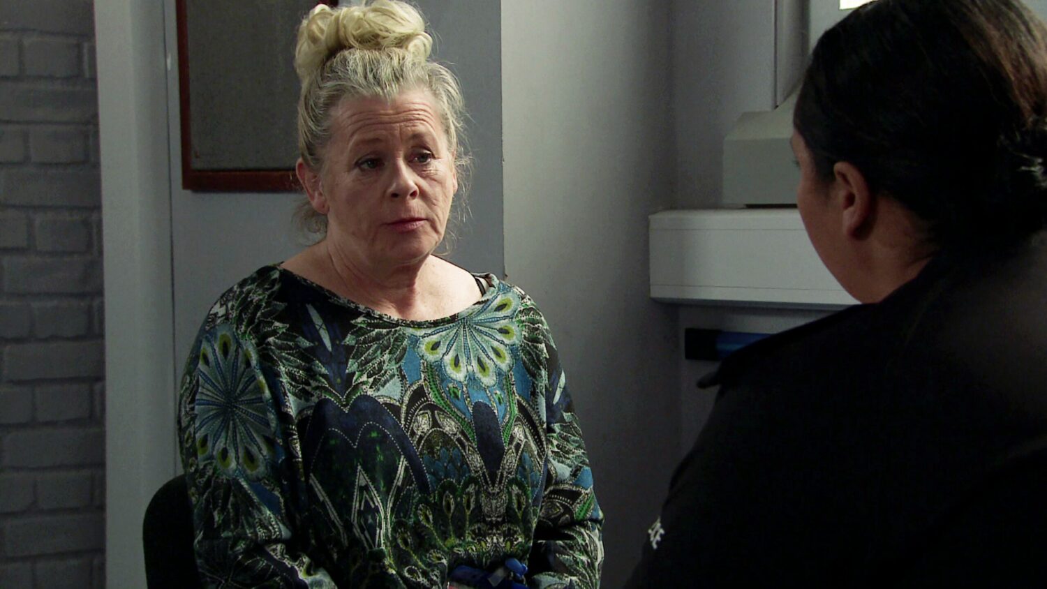 Jane Hazelgrove plays Bernie Winter who faces prison this Christmas in Coronation Street (Credit: ITV)