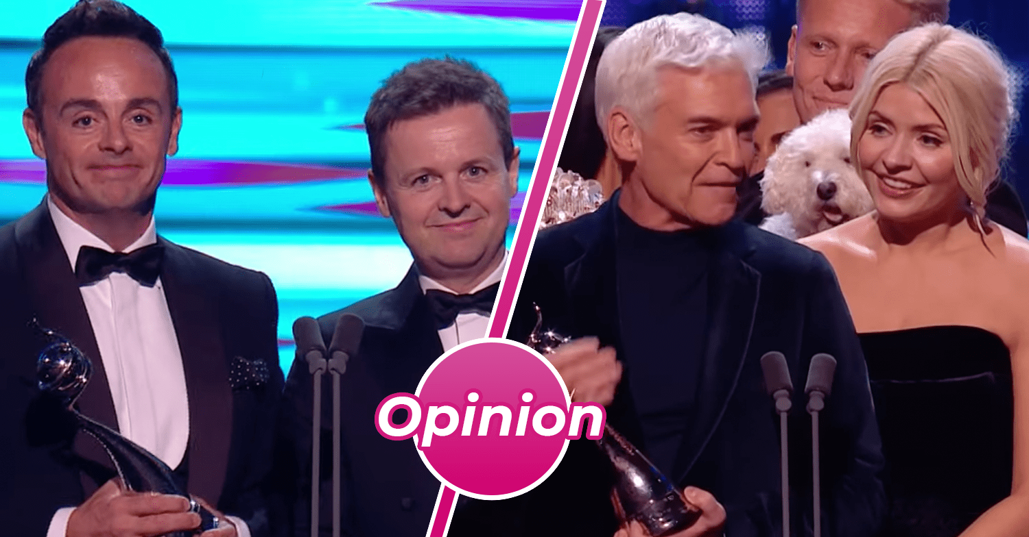 Ant and Dec and Phil and Holly with their NTAs