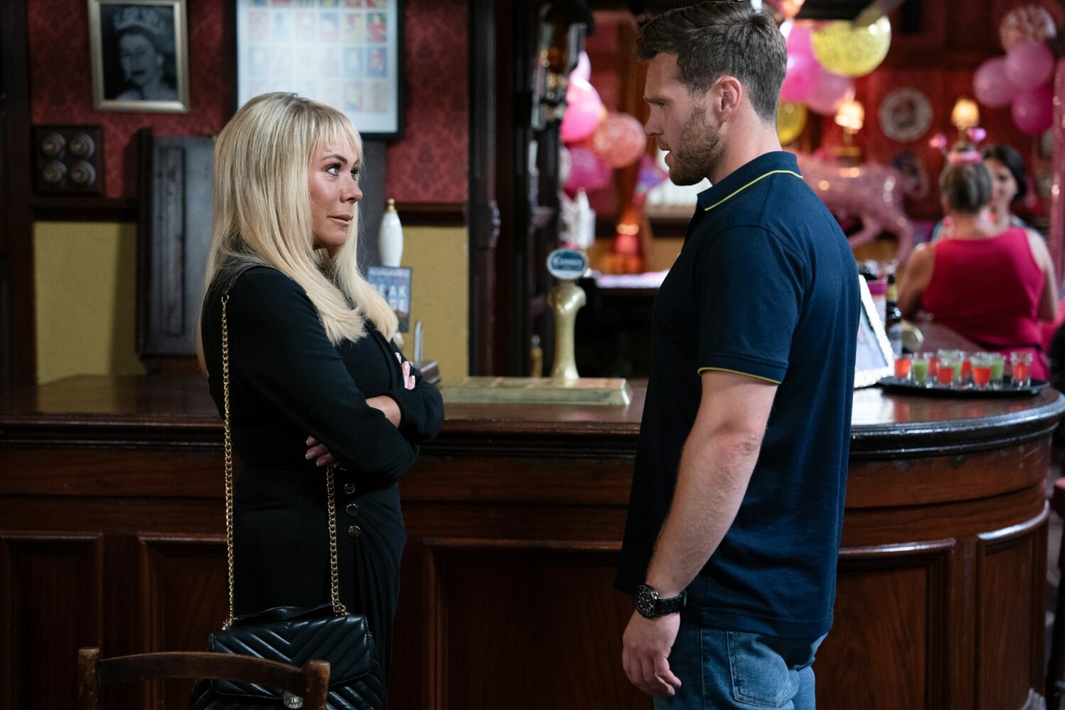 EastEnders: Sharon crosses her arms and gives Keanu a serious talking to
