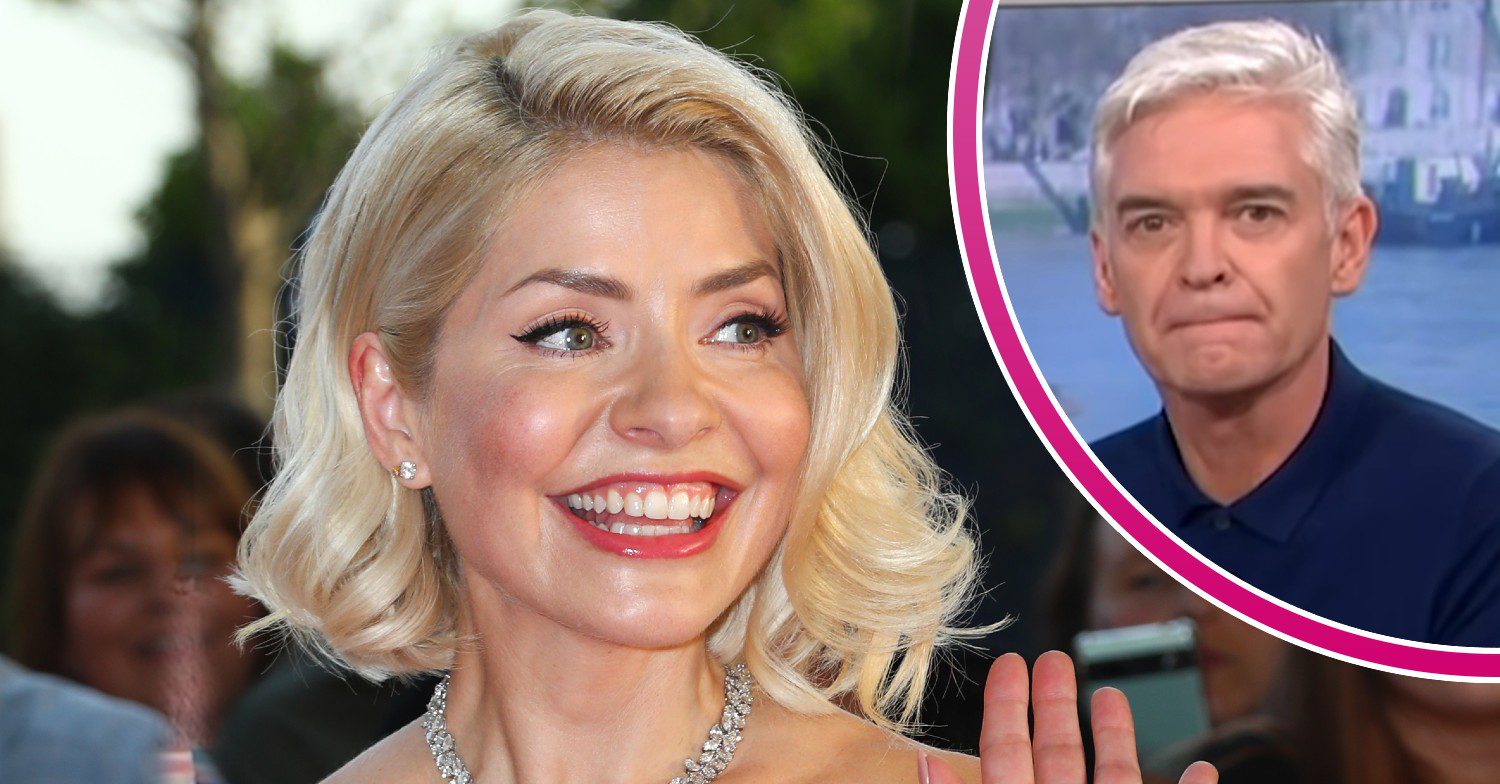 Holly Willoughby at NTAs with Phillip in bubble